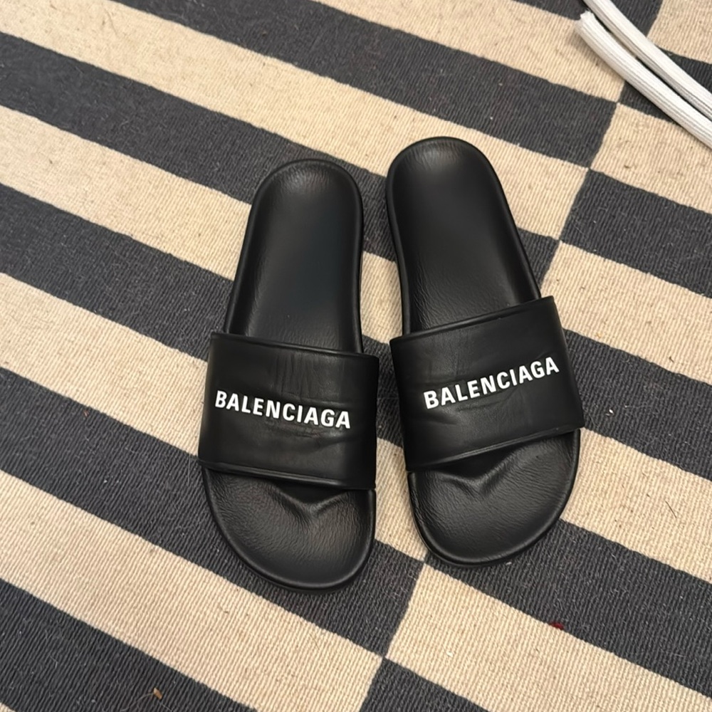 Balenciaga Black Slides
